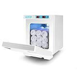 EagerMinds Handtuchwärmer, 10/23L UV -Handtuch Desinfektionschrank, Heißes Handtuch Sterilisator Kabinett, 360° Heizung Handtücher, 176°F Professioneller Heizschrank für Schönheit, Salon, Spa (Weiß)