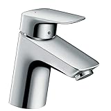 hansgrohe Wasserhahn Logis (Armatur mit Auslauf Höhe 70mm und Push-Open Ablaufgarnitur) Chrom