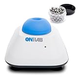 ONiLAB Mini Vortex Mixer mit Touch Funktion, Labor Mischen, Nagellack, Wimpernklebstoffe und Acrylfarben Mischen, Labor Vortex mit stabiler Aluminium Gussbasis, 120pcs 7/32in Mischkugeln, blau…