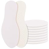 Alaoo 4 Paar Barfuß-Einlegesohlen, Einlegesohlen aus Frottee mit Latexdämpfung, Perforierte Einlegesohlen,Gegen Schweißfüße für Frische Füße Schuheinlagen Deo für Damen und Herren,Dicke 3 mm,40