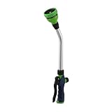 Bewässerungsstab – Gartenbewässerungsstab, Gartenschlauch-Bewässerungsstab, 8 Wasserauslass-Muster, ergonomischer Bewässerungsstab mit einstellbarer Durchflusskontrolle, langlebige Stäbe zur