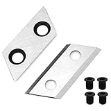 QWORK® 2 Stück Ersatzmesser für Häcksler und 4 Stück...