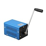 Xujuika Manueller Generator,20W manueller Stromgenerator - Handkurbel mit 2000 U/min, tragbar, USB-Ausgang, Handy-Ladegerät, wasserdicht für den Innenbereich, Schwarz