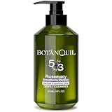 BOTÁNQUIL Rosmarin Shampoo für Haarwachstum 473ML, Haarshampoo für Dauerwellen und Färbung Damen Herren, Shampoo gegen Haarausfall Starke Reparatur, Feuchtigkeit und Pflege, Färbeshampoo Ohne Silikon