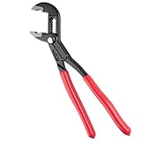Rote Wasserpumpenzange 10 Zoll 250mm Schlauchschellenzange Rohrzange Gross Zangenschlüssel Armaturenzange Einstellbare CR-V Rohrzange Mit Rutschfestem Griff Für Haushalt Werkstatt Sanitär Fahrrad