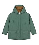 Petit Bateau Unisex-Kinder Parka, Grün Vallee, 6 Jahre