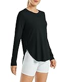 G4Free Sport Shirts für Damen Sonnenschutz Shirt UV Schutz Langarmshirt UPF 50+ Sportshirt Rashguards Yoga Ausbildung Draussen Gym Laufshirt