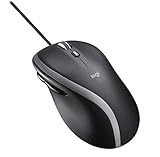 Logitech M500s Kabelgebundene Maus mit fortschrittlicher hyperschneller Scroll- und Kippfunktion, anpassbaren Tasten, hochpräziser Abtastung mit DPI-Schalter, USB-Plug&Play, Schwarz