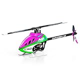 OMPHOBBY M2 V3 PRO RC Hubschrauber für Erwachsene, Unterstützt APP-Tuning und Telemetrie, 6Kanal 3D Bürstenlos-Direktantrieb, 320g Leicht, OFS3 Flugsteuerung, 200er Mini Helikopter Outdoor Rosa PNP