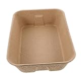 GANAZONO Große Offene Katzenstreu Box aus Papier Waschfrei Geruchshemmend Kompakt für Kleine Räume für Kätzchen Komfortabel und Praktisch Leicht zu Entsorgen Platzsparend und Hygienisch