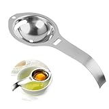 Edelstahl Eiertrenner – Eigelbtrenner Eigelb- und Eiweißtrenner Eiweiß Eidotter Trenner Egg Separator Stainless Steel mit Verlängertem Griff für Sauberes Effizientes Kochen und Backen