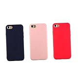 Veemoon Handyhülle TPU Stoßfest Rot Candy Color Weiches Cover Kompatibel Smartphone Präzise Aussparungen Flexibles Material Schützend Kratzfest Leicht Anzubringen
