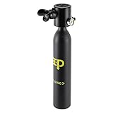 Gqouur Mini Tauchflasche 0.5L Kleine Sauerstoffflasche Gebrauchsdauer 5-10 Minuten Maximaler Druck 20PMA Tragbare Tauchen für Tauchpraxis Oder Als Ersatzluftflasche