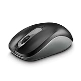 Hama kabellose Maus für Links- und Rechtshänder (3 Tasten, 2,4 Ghz, mit USB-Nanoempfänger, 1600 DPI, optische Maus, für Notebook und PC) anthrazit/schwarz