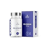 Selen Komplex - 365 Tabletten mit je 250µg Selenium - Premium Komplex aus Natriumselenit und Selenmethionin - Hochdosiert, Immun Support, Laborgeprüft, 100% vegan und ohne Zusätze.