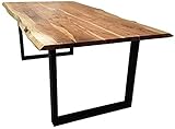 SAM Baumkantentisch 200x100 cm Quarto, Akazienholz massiv +...
