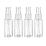 Giantree 4 Stück 30ml Sprühflasche, Klein Leer Sprühflaschen Transparente Sprayflasche Feinen Nebel Tragbares Zerstäuber Sprayflasche Reise Zerstäuber für Wasser Alkohol Ätherisches Öle Parfüm(30ml)