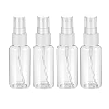 Giantree 4 Stück 30ml Sprühflasche, Klein Leer Sprühflaschen Transparente Sprayflasche Feinen Nebel Tragbares Zerstäuber Sprayflasche Reise Zerstäuber für Wasser Alkohol Ätherisches Öle Parfüm(30ml)