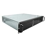 'UNYKAch 2128 19 2U Rack Gehäuse schwarz, Silber Computer-Gehäuse-Gehäuse (Ablage, Server, SGCC, Micro-ATX, schwarz, Silber, 1 mm)