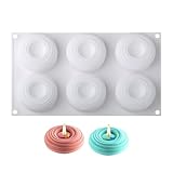 Sghtil Backformen aus Silikon, Puddingform, antihaftbeschichtet, wiederverwendbar, für Kuchen, Schokolade, Eiscreme