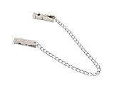 Nippelklemmen mit Kette，Nippelklemmen Brustwarzen，BDSM Metall Klammern aus Edelstahl，Einstellbare Nippel Klemmen，Wäscheklammern-Design，SM Fetisch，Dominanz & Reizverstärkung，Sexspielzeug für Anfängerin