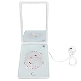 iplusmile Gesichtsmasken Heizgerät mit Schminkspiegel Tragbarer Maskenwärmer USB Kompakt Weiß für Tuchmasken und Hautpflege zu Hause und Unterwegs