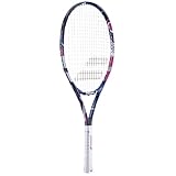 Babolat, Tennisschläger Modell B Fly, Größe 25', Blau/Rosa, Inklusive Schutzhülle, Leicht und Handlich, Ideal für Anfänger, Integrierte Lernhilfen, Geeignet für Spieler von 135 bis 145 cm