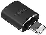 Callstel iPhone USB Stick: Kompakter USB-3.0-OTG-Adapter für Lightning-Anschluss, Metallgehäuse (iPhone USB Stick Adapter, Lightning USB Stick, Kopfhörer Kabel)