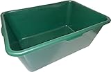 BURI Wildwanne Wanne Gross Lebensmittelecht XXL Groß Eckig 90 Liter Kunststoffwanne Plastikwanne Kunststoff Behälter Garten Wassertrog rechteckig Grün