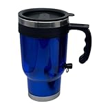 Auto Beheizter Becher - 450ml Reisewasserkocher, Zeitsparender Reisebecher | Edelstahl Wasserkocher 12V, Schneller Wasserkessel zum Erhitzen von Wasser,