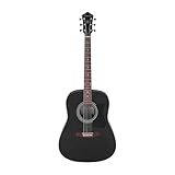 IBANEZ Jampack Akustikgitarren-Set 6-String - Weathered Black Open Pore + Gigbag, Gurt, Stimmgerät & Plektren