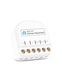 Refoss Mini WLAN Smart Relais Schalter mit Home Assistant, 10A Smart Lichtschalter mit Strommessung, 1 Gang DIY Intelligenter Schalter, Kompatibel mit Alexa, Google, Kein Hub Erforderlich, 1 Stück