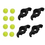 Radsport-Schnappfüße – Indoor Cycling Snap Rocker Feet Adapter | Tragbarer 4X Plate Fahrradtrainer mit 8 Tennisbällen – Heimtrainingsgerät, stoßdämpfendes Kern-Trainingsgerät