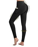 CAMBIVO Leggings Damen High Waist Camouflage, Golfhosen Sport Leggins Damen Lang mit Handytasche, Sporthose Yogahose Atmungsaktiv & Blickdicht für Fitness, Yoga, Training, Casual