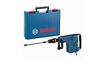 Bosch Home and Garden Professional Schlaghammer GSH 11 E (mit SDS-max, Flachmeißel, 16,8 J Schlagenergie, 1.500 W, im Koffer), blau, schwarz