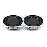 Wilgure 2Pcs Tragbare Full Range Lautsprecher 45MM 4 Ohm 5W HiFi Sound Verstärker Lautsprecher DIY Lautsprecher Full Range Lautsprecher