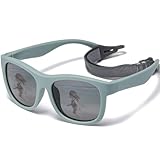 Musivon Baby Sonnenbrille 6 monate - 2.5 Jahre, Polarisierte Kinder Sonnenbrille Flexibler Rahmen fur Jungen Mädchen