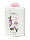 Yardley London English Rose Parfümiertes Talkum für Sie, 200 g