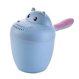 Baby-Spülbecher – Hippo Shampoo-Krug, einfache Anwendung, Badeausgießer, Augenschutz-Spüler für Babys, Haarwäsche, Badewasserschaufel für Kinder, Dusche, Spritzer, Kopfreiniger, Badewerkzeug für die