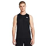 Under Armour Herren Tech Tank Top T-Shirt, Schwarz / Weiß, M