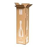10x Flaschenversandkarton ECO für 1 Weinflasche Weinkarton...