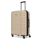 SMARTBOX Hartschalen Check-in Koffer | Mittelgroßer Trolley 45 x 28 x 66 cm von 71 auf 80 Liter erweiterbar | aus hochwertigem Polypropylen | 4 Doppelrollen & TSA-Schloss | leichte 3,8 kg (Edition 01)