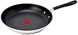 Tefal Jamie Oliver E3030644 Quick & Easy Bratpfanne, Edelstahl, 28 cm, silberfarben