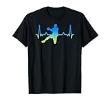 Handballspieler Geschenk EKG Herzschlag Handball T-Shirt