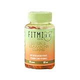 Fitmixx Augenvitamine - 60 Lutein Zeaxanthin Komplex Gummibären mit Beta Carotin, Vitamin A & C hochdosiert -Gummibären vegan, laktosefrei, zuckerfrei - Augen Vitamine - 100% natürlich