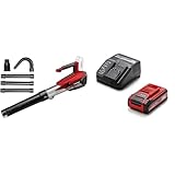 Einhell Akku-Laubbläser GP-LB 18/200 Li GK Power X-Change (Axial-Impeller-Technologie, Blasleistung 670 m³/h, Dachrinnen-Reinigungsset, inkl. 3,0 Ah Plus Akku & Ladegerät)