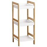 Tendance Bambusmöbel 3 Regale MDF - Bambus Weiss