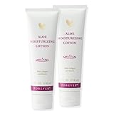 Forever Aloe Moisturizing Lotion, intensive Feuchtigkeitspflege, für Körper und Gesicht, Make-Up-Unterlage, zieht rückstandsfrei ein, glutenfrei, dermatest-zertifiziert, Tube (2 x 118 ml)