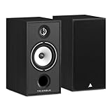 TRIANGLE – Hi-Fi-Regallautsprecher BOREA BR04 – Zulässige Leistung 110W – Wirkungsgrad 90 dB/W/m – Vielseitig für Musik und Heimkino – 206 x 380 x 314 mm – Schwarz (Paar)