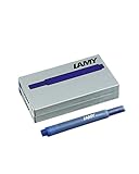 LAMY T10 2er Set Tintenpatronen mit großem Tintenvorrat - geeignet für alle Lamy Patronenfüllhaltermodelle - Inhalt 1,25ml je Patrone - 5 Stück pro Päckchen - Tintenfarbe blau